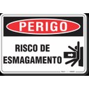 Ver imagem 1 de PLACA PERIGO RISCO DE ESMAGAMENTO