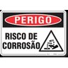 PLACA PERIGO RISCO DE CORROSÃO - 1