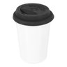 Copo Trip de Cerâmica Branco com Tampa de Silicone Para Café Chá 300ml - Wp Connect - 1