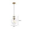 Lustre Pendente Skylight Tommy 3039 E27 Bivolt Bronze/transparente Sky-3039ts - 4