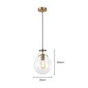 Ver imagem 4 de Lustre Pendente Skylight Tommy 3039 E27 Bivolt Bronze/transparente Sky-3039ts