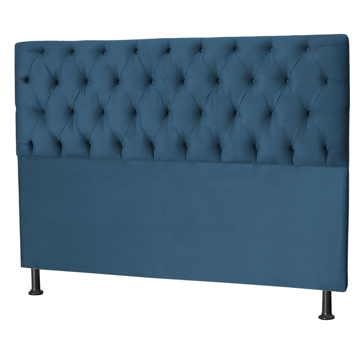 Cabeceira Jade 120 Cm Para Cama Box Suede Azul Royal - 2