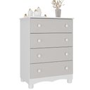 Ver imagem 5 de Cômoda Infantil 65cm com 4 Gavetas Dengo Multimóveis Mp4409 Branco/off White Branco/off White