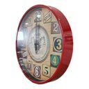 Ver imagem 3 de Relógio De Parede Retrô Vintage Nostálgico Abs Acrílico 30cm