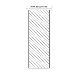 Kit Porta Madeira 0,90x2,10m Primer + Trilho Correr 1,80m Preto + Brinde - 3