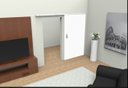 Ver imagem 4 de Kit Porta Madeira 0,90x2,10m Primer + Trilho Correr 1,80m Preto + Brinde
