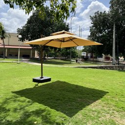 Ombrelone Guarda Sol Noronha Premium Aluminio 3,0 X 3,0 C/ Base em 100l Sol&sombra Bege - 1