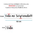 Ver imagem 4 de Quadro Vida Me Surpreenda!!! / Ho'oponopono Mágico, lettering, decoração - Toque 3D:Preto