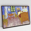 Ver imagem 2 de Quadro Decorativo em Canvas Quarto em Artes - Van Gogh TaColado Moldura Madeira 120 x 80cm