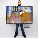 Ver imagem 3 de Quadro Decorativo em Canvas Quarto em Artes - Van Gogh TaColado Moldura Madeira 120 x 80cm