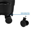 Ver imagem 5 de Kit Conjunto 2 Malas Rígidas de Polipropileno 360° com Tsa - Gladiador P2pm Cor:preto