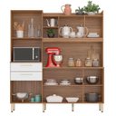 Ver imagem 2 de Kit Cozinha 6 Portas 2 Gavetas Serena Amendola/Branco