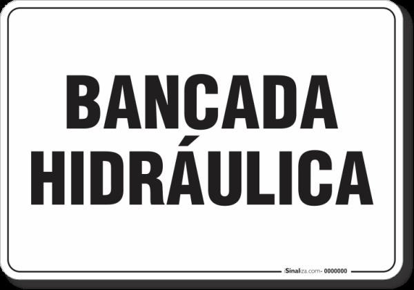 PLACA ORGANIZAÇÃO BANCADA HIDRÁULICA - 2