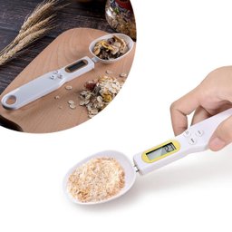 Colher Balança Digital Medidora Dosador Dieta Receita Branca - 2