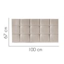 Ver imagem 2 de Painel Estofado Luxo Espanha 100cm Solteiro para Cama Box Suede Bege - Gat Magazine