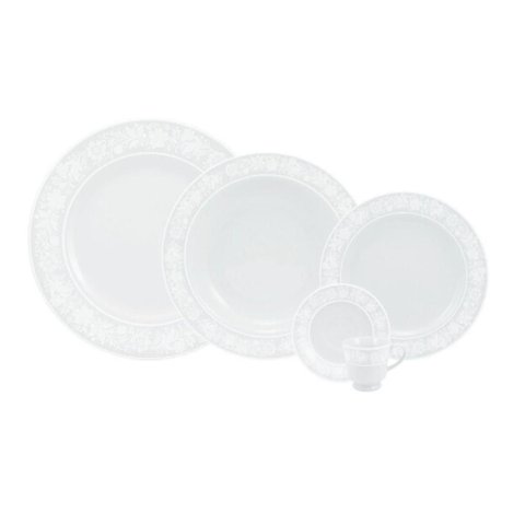 Jogo de Jantar 60 Peças Café Noiva Porcelana Schmidt