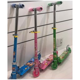Patinete Infantil 2 Rodas Luzes Dobravel Meninas Scooter Goal Kids Patinete 2 rodas Verde Claro - 2