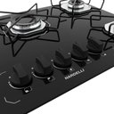 Ver imagem 4 de Fogão Cooktop Nardelli Ori 5 Bocas Vidro Preto