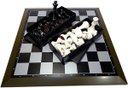 Ver imagem 1 de Jogo de Xadrez Magnético Grande 39x39 Modelo Viagem 2908