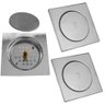 Ralo Click Inteligente Discreto Kit 3 Uni Pop Up Banheiro Lavabo Varanda Cozinha Casa Quadrado 10x10 - 1
