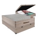 Ver imagem 1 de Cama Box + Colchão Casal Ortobom Airtech Spring Pocket 138x188 Cor:bege