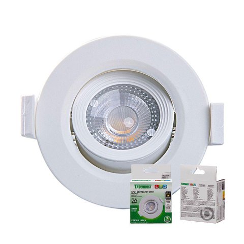 Spot de Led Embutir Alltop Mr11 Redondo 3w Bivolt Taschibra 4000k Branco Neutro