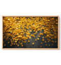 Ver imagem 2 de Quadro Decorativo N°146 140x80cm - Panorâmico Botânico - Folhas de Outono - Madeira Clara - Rollflex