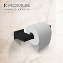 Ver imagem 5 de Papeleira Inox Preto Fosco - Kromus Rt0302b