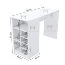 Ver imagem 2 de BANCADA BALCÃO GOURMET, COZINHA M33.2020.B MDF S PORTA MUNDI MOVEIS