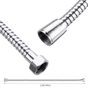 Ver imagem 4 de Ducha Higiênica Metal Gatilho Mangueira 1,80 Mt Sem Registro:Cromado