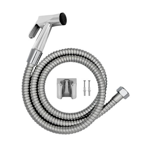 Ducha Higiênica Metal Gatilho Mangueira 1,80 Mt Sem Registro:Cromado