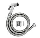 Ver imagem 1 de Ducha Higiênica Metal Gatilho Mangueira 1,80 Mt Sem Registro:Cromado