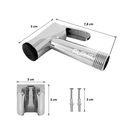 Ver imagem 3 de Ducha Higiênica Metal Gatilho Mangueira 1,80 Mt Sem Registro:Cromado