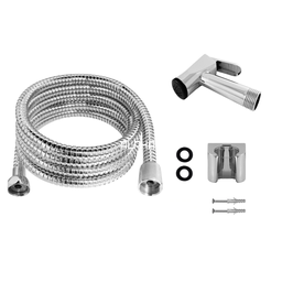 Ducha Higiênica Metal Gatilho Mangueira 1,80 Mt Sem Registro:Cromado - 5