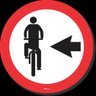 PLACA CICLISTA TRANSITE À ESQUERDA R-35A RESOLUÇÃO CONTRAN Nº 180 180/2005 - 1