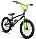 Ver imagem 2 de Bicicleta Aro 20 Bmx Pro-x Infantil Série 1 Aro Aero Freio V-brake - Preto+verde