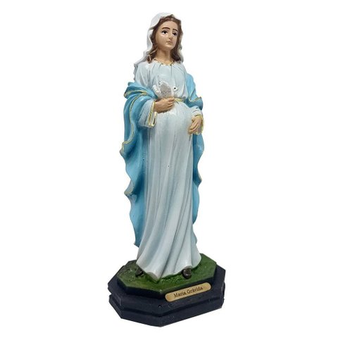 Imagem Nossa Senhora Grávida Resina 20 Cm
