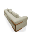 Ver imagem 7 de Sofá Bipartido com Almofadas Soltas 260cm Nuuk Linho Off White G63 - Gran Belo