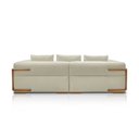 Ver imagem 6 de Sofá Bipartido com Almofadas Soltas 260cm Nuuk Linho Off White G63 - Gran Belo