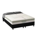 Ver imagem 1 de Cama Box King: Colchão Molas Ensacadas Paropas Coliseu + Base Crc Suede Black (193x203)