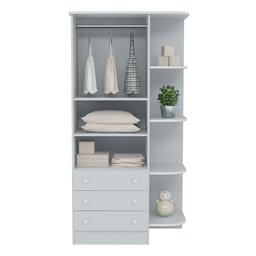 Conjunto Completo Quarto Infantil Quebec Cinza Acetinado - 5