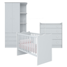 Conjunto Completo Quarto Infantil Quebec Cinza Acetinado - 1