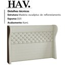 Ver imagem 3 de Cabeceira Casal 140 cm Hav Linho E Corano SL 76 TCS 721 Peer