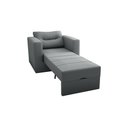 Ver imagem 3 de Sofá Cama Marissol 1 Lugar Suede Cinza