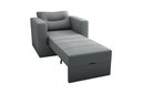 Ver imagem 3 de Sofá Cama Marissol 1 Lugar Suede Cinza