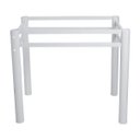 Ver imagem 5 de Base para Mesa de Vidro Jantar 4 Lugares Branca Retangular