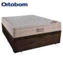 Ver imagem 7 de Cama Baú Casal Suede + Colchão Casal Ortobom Airtech Molas Springpocket (65x138x188) Marrom