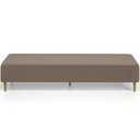 Ver imagem 3 de Kit 02 Puffs Decorativo Sala de Estar Bali W01 Pés Palito 170x60cm Bouclê Bege - Lyam Decor