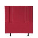Ver imagem 3 de Cabeceira Estofada Grécia 100cm Solteiro Courino Vermelho