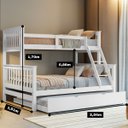 Ver imagem 4 de Treliche de Madeira Casal Solteiro com Aux Casal Woodstore